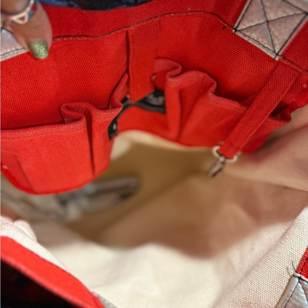 Andy Warhol Jackie O Red Tote Bag - Picture 7 of 13